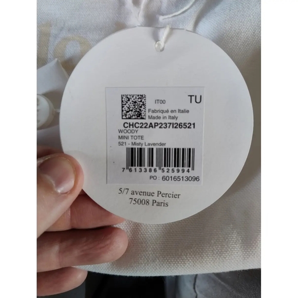 Chloé Mini Woody Logo Strap Canvas Tote - Picture 2 of 7